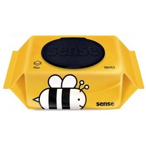 센스 물티슈 꿀벌 캡형, 100매입, 60팩
