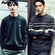 [패션지오] [무료배송][펠틱스]남성 라이닝 퓨어램스울 니트