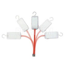 LED 무선 작업등 자석 자바라 충전식 캠핑 랜턴, LED 작업등 4400 고급형, 1개