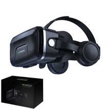 신제품 VR shinecon 6.0 헤드셋 업그레이드 버전 가상 현실 안경 3D 헬멧 게임 박스, 01 Bundle 1