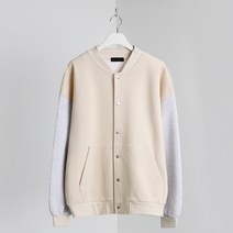 배색와플 스타디움 자켓 (MDJK077NT)