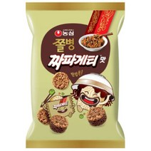농심 쫄병스낵 짜파게티맛 과자 스낵 어린이 청소년 회사 탕비실 간식 야유회 체험학습 소풍 홈파티 홈캉스 PC방 77g, 1개