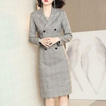 여성 정장 원피스 오피스룩 럭셔리 하객룩 슬림핏CS84