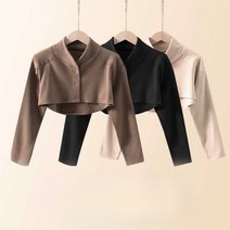 어깨 패드 수면 조끼 보온 노인 방한 경추, 베이지 - (패치) L
