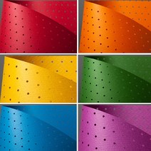 두성 타공지 일반 4절 팬시홀오감지128g 구멍뚫린종이, 12번.갈색