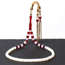 불교염주 작은 크기 실린더 7x11mm Tasbih 레드 수지 이슬람 여성 묵주 33 기도 구슬 misbaha 좋은 술 선물 라마단, [01] tasbih, [01] 7x11, [01] 33 beads
