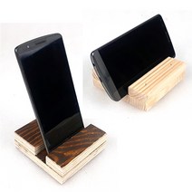 우드 핸드폰 거치대 책상 탁상 인강, 스마트 거치대-원목-20cm