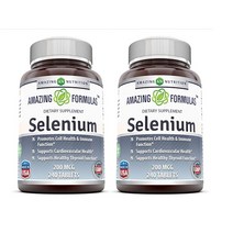 Amazing Nutrition selenium 어메이징 뉴트리션 셀레늄 200mcg 240정 2팩, 1개, 1