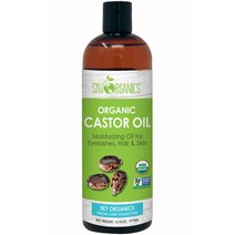 Sky Organics 유기농 캐스터오일 피마자유 냉압착 Castor Oil USDA 16oz(473ml), 1개