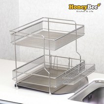 스토피아 허니비 올스텐304 2단 식기건조대/지문방지