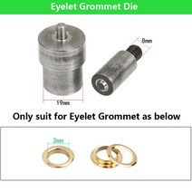 가정용 미니 재봉틀 금속 펀치 구멍 및 구멍 그로밋 다이 핸드펀치 프레스 기계 금형 의류용 가죽 공예, 27 YKJMJ-Eyelet01-3mm