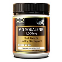 Go Healthy Squalene 1000mg- Shark Liver Oil 180 Caps 고헬시 스쿠알렌 1000mg 180정
