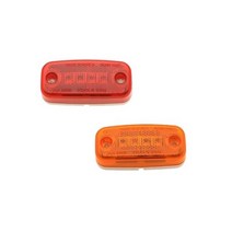 대성부품/LED 차폭등/폭등/사이드등/24V/윙바디/탑차/차폭등/시그널/램프/버스/화물차/대형트럭/LED 사각/4구/4발/진도/황색/적색/추레라/샷시/트레일러/국산/사각, 진도LED 적색1개, 1개