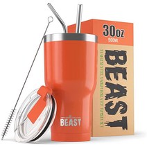 Greens Steel 비스트 30온스 진공 단열 스테인리스 텀블러 컵케이크 핑크, Orange