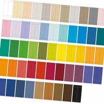 밍크지 고급칼라봉투53종 규격(85x170mm)100매 Mink, 48 청회