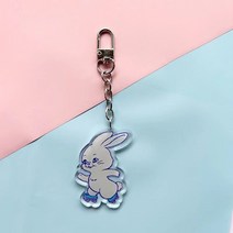 뉴진스키링 수제 뉴진스토끼 굿즈 OMG 5종 newjeans 민지 해린 하니, 흰색(약 5cm)