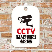 공공장소 CCTV 카메라촬영중 안내푯말 화이트 펜션 사우나 안내판 상가 개업선물