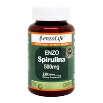 엔조라이프 스피루리나 500mg 240정 우주식량 스피리루나 피부영양제 중금속 배출