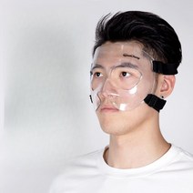 안면보호대 코보호대 얼굴마스크 투명마스크 축구마스크, L4-블랙