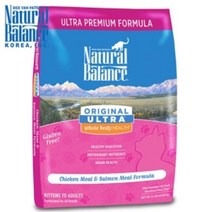 내추럴발란스 오리지날 울트라 WBH 닭고기 & 연어 포뮬라 전연령 캣 사료, 닭, 6.8kg, 1개