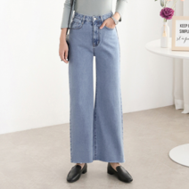 [커스텀에이블] 클래식 컷팅 와이드 데님 팬츠_C2302DP009A
