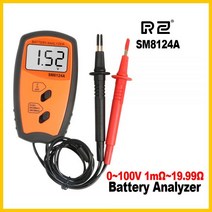 RZ LCD 충전식 배터리 임피던스 내부 저항 테스터 전압계 미터 SM8124A, 01 SM-8124A