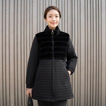 엄마옷 모슬린 3온스 하이넥 밍크 점퍼 JP111103 마담/미시옷/중년여성의류/50대/60대여성옷/빅사이즈