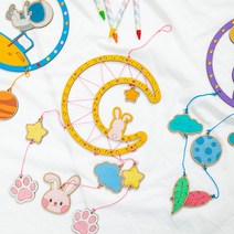 만들기자랑모빌 만들기/드림캐쳐 /민화샵/만들기재료/스트링아트, 모빌드림캐쳐, 모빌-달토끼