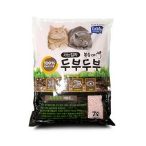 테비 두부두부 가는입자 고양이 모래 복숭아, 7L, 6개