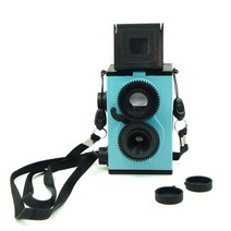 필름카메라 레트로카메라 트윈렌즈 35mm Film 블루