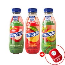 스내플 3종(PET) 473ml 12개 종이비누(50P) 사은품증정(애플+망고매드니스+키위스트로베리), 상세페이지 참조, 상세페이지 참조