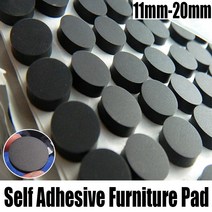 cr 원형 자체 접착 백킹 실리콘 고무 가구 패드 발 매트 캐비닛 의자 테이블 다리 쿠션 스페이서 가스켓용 11mm-20mm, [08] 17x3MM, [01] 5pcs