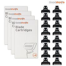굿쉐이브(Goodshave) 5중날면도날 리필용(1box 날4개입), A-4 면도날 리필용 4BOX (16ea), 1박스