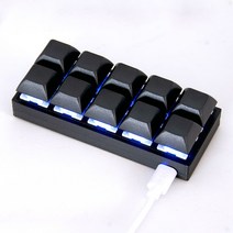 캐드마우스 무소음 10 키 프로그래밍 가능한 매크로 기계식 키보드 지원 Linux Windows MacOS 마이크로 USB, 03 Blue switch magnetic, 01 1m cable