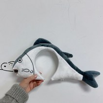특이한 물고기 생선 모자 맛있는 참치 다랑어 모양 특별한 신박한 파티 용품 소품, (머리둘레50~60cm), 소금에 절인 생선
