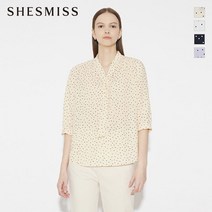 [쉬즈미스(SHESMISS)] [쉬즈미스] [22SS]도트 타이 블라우스_SWWBLM210