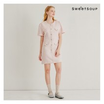 [스위트숲] (SWEET SOUP) 반팔 트위드 원피스(WZ2OPE2)