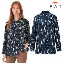 PAT 스퀘어패턴 블라우스