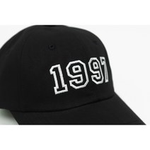 무지 데일리 파스텔톤 1997 레터링볼캡 블랙 블루 핑크 연베이지 야구모자