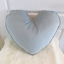 홈 데코 컬러 하트 모양의 벨벳 꽃다발 베개 소녀 하트 사랑 스타 베개 소파 자동차 좌석 요추 쿠션 결혼 선물, 라이트 블루, S 40 x45 센치메터