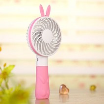 썬더 USB 카툰 핸디선풍기 | 애니멀 미니선풍기 휴대용 동물모양, 토끼