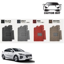 커스텀 아이오닉 코일매트 카매트 일체형 확장형 프리미엄, 더 뉴 아이오닉 하이브리드(19년~) 1열+2열일체형 블랙, 현대, 현대