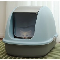 고양이화장실 배변훈련 화장실냄새 에어씰 고양이 배변 리터락커, 신사회색-서랍식(8근내용)