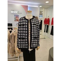 더이스트샵 하운드 체크배색니트재킷EUACJK803