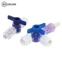 임상 병원 루어 잠금 어댑터 용 플라스틱 2 웨이 스톱 콕 3 웨이 스톱 콕 유연한 t-커넥터 확장 튜브, 양방향