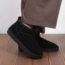 천연소가죽 DOCAE 숏 털부츠 여성 앵클부츠 따듯한 방한화 발편한 수제화