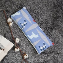 팜파스 (방수+커버) 천연라텍스베개 아동베개 낮은베개 여성용베개 49x30cm, 스트라이프