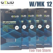 Gelid gp-extreme 80x40 0.5 1.0 1.5 2.0 3.0mm pc cpu gpu 방열판 냉각 북쪽 및 남쪽 브리지 비디오 카드 열 패드 wmk 12, 협력사, 80X40X2.0mm