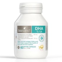 호주 바이오아일랜드 어린이 키즈 오메가3 DHA 60캡슐, 1개, 60정