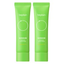 비플레인 선뮤즈 무기자차 선크림, 50ml, 2개